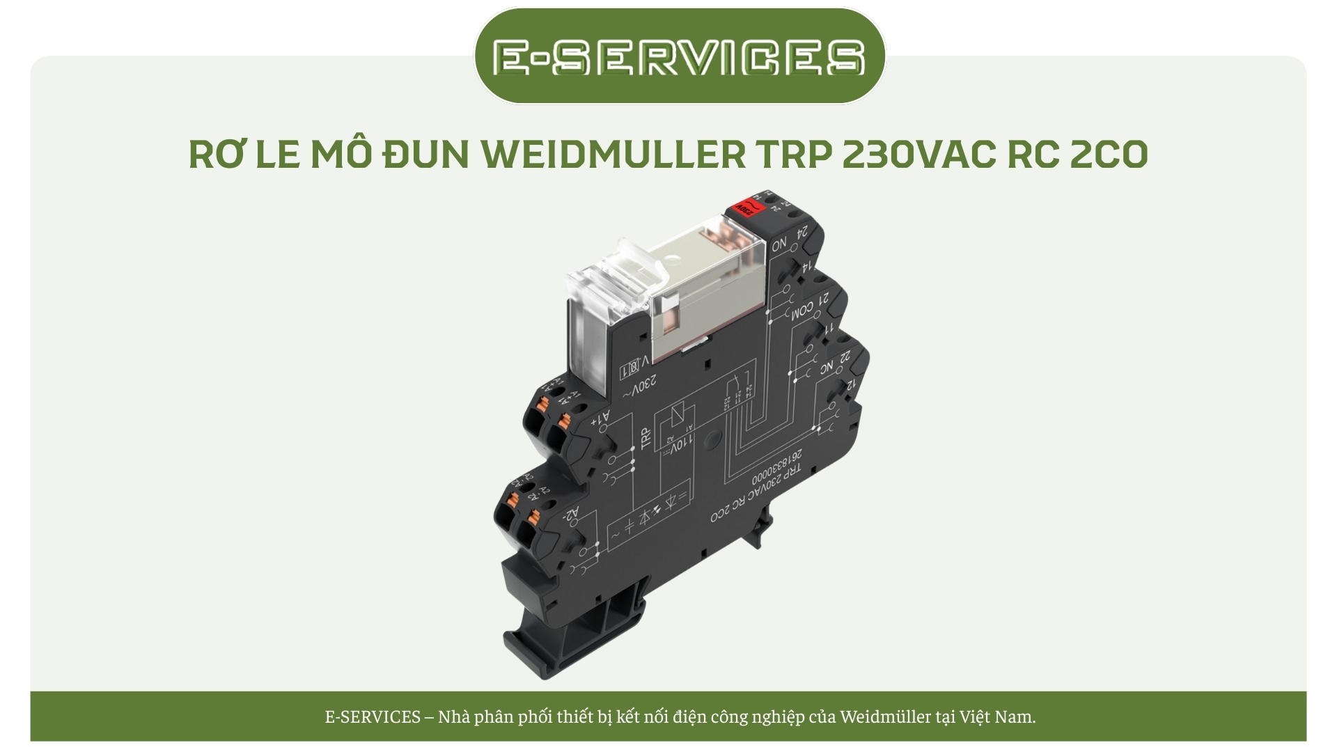 RƠ LE MÔ ĐUN WEIDMULLER TRP 5VDC 2CO