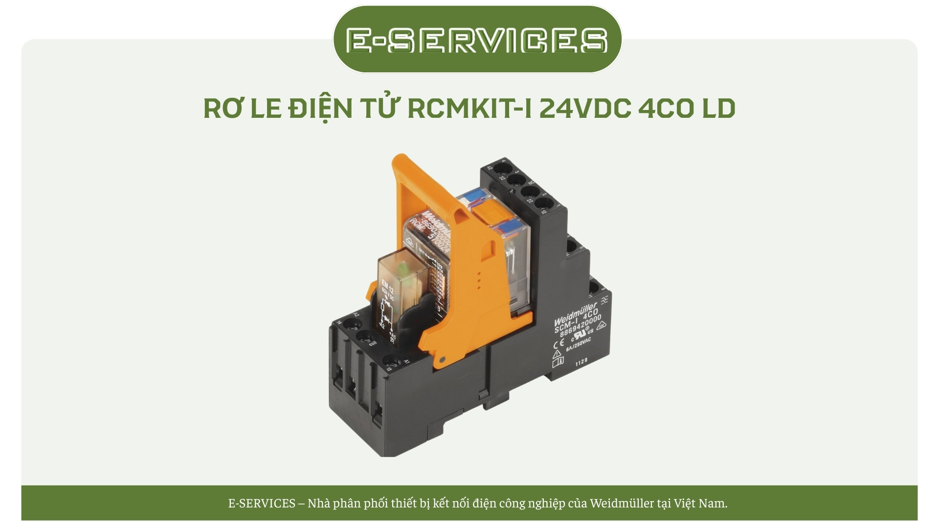 RƠ LE ĐIỆN TỬ RCMKIT-I 24VDC 4CO LD
